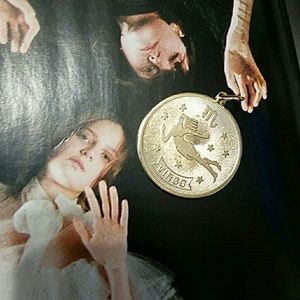 Virgo Gold Tone Pendant